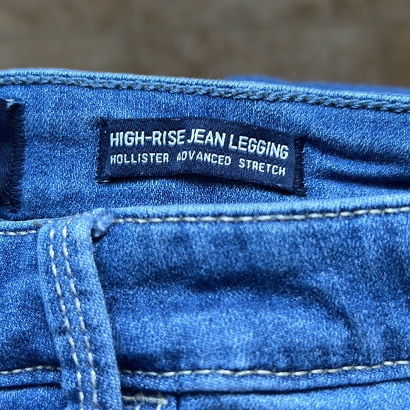 Hollister | High-Rise Jean Leggings Distressed | Advanced Stretch |Size W29 L28 - Picture 5 of 8